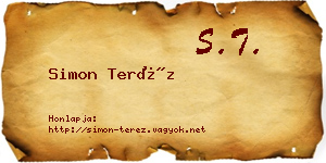 Simon Teréz névjegykártya